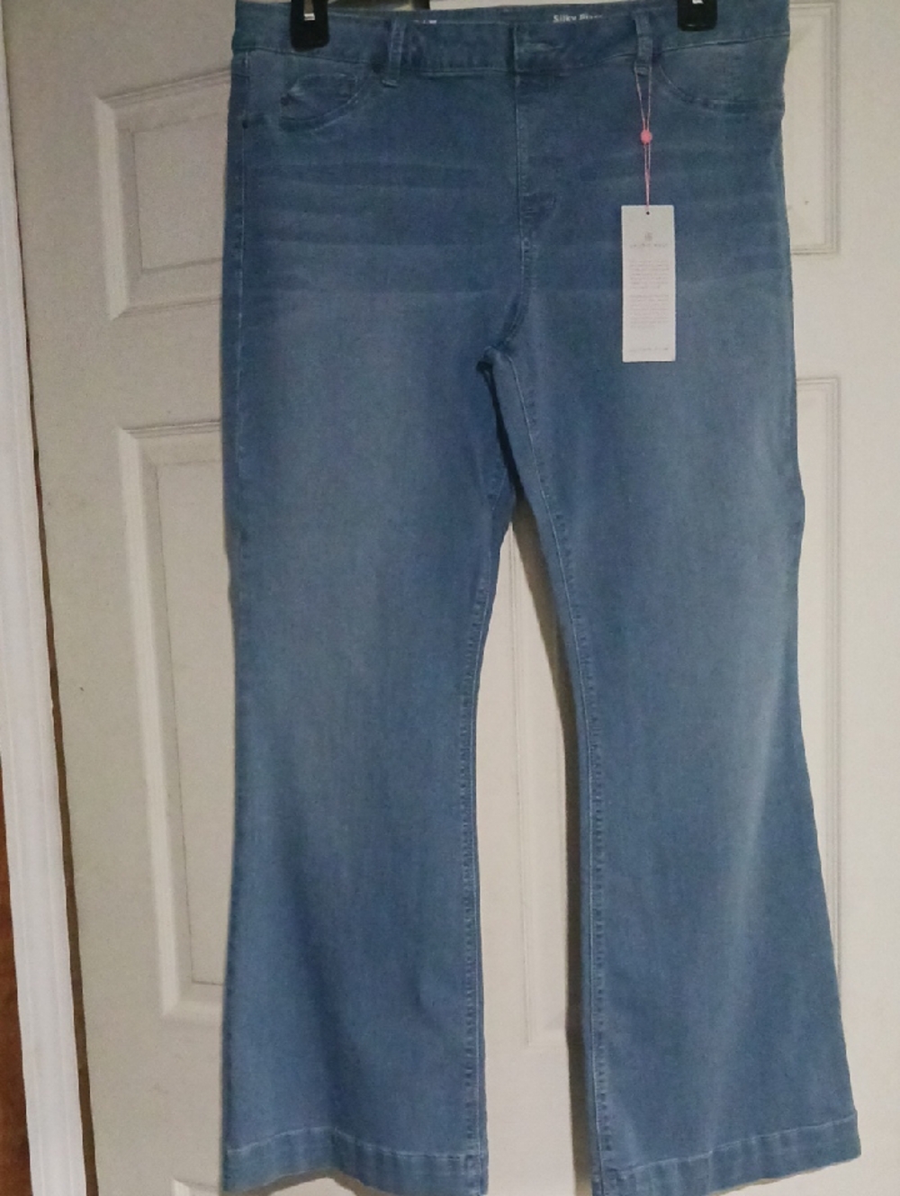 Laurie Felt Light Blue Flared Jeans - Stretch Wide Leg